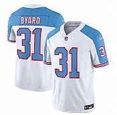 Men & Women & Youth Tennessee Titans #31 Kevin Byard White Blue 2023 F.U.S.E. Vapor Limited Throwback Jersey,baseball caps,new era cap wholesale,wholesale hats